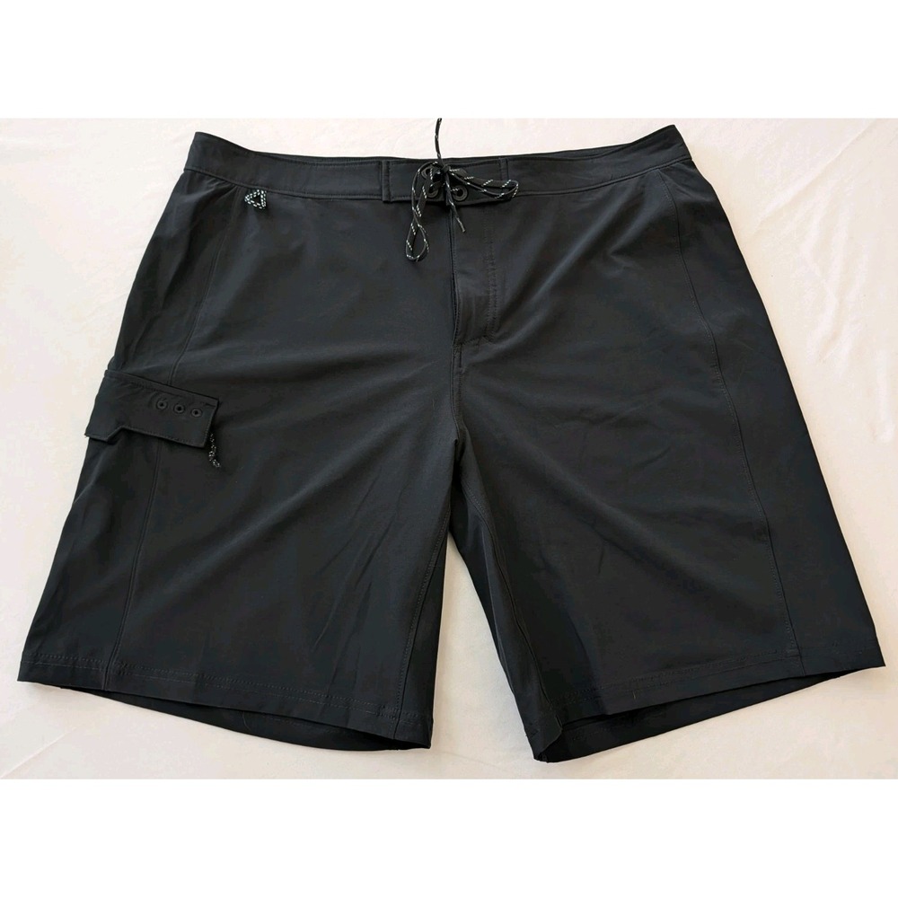 Columbia PFG Board Shorts Mens 38 Black Omni-Shade Sun Protection Fishing Swim